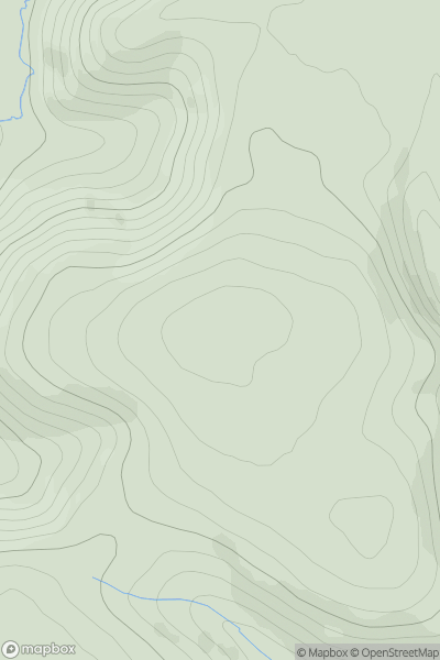Thumbnail image for Hog Hill [Firth of Forth to the River Tweed] [NT522556] showing contour plot for surrounding peak